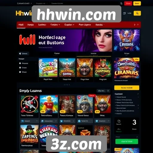 Facilidade de navegação no site hhwin.com